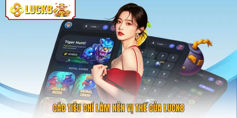 Các tiêu chí làm nên vị thế của Luck8